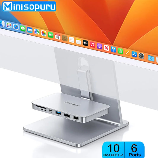 iMac Accessories for iMac 2021/2023 with USB A/C 10Gbps SD/TF for M1/M3 Studio Display 27 inch iMac 24 inch USB Hub