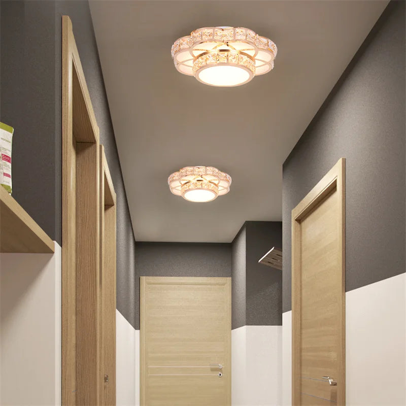 Modern Crystal Ceiling Light