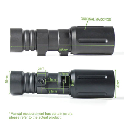 Tactical Flashlight OKW PL350 18350 18650 Weapon Light