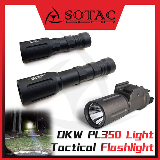 Tactical Flashlight OKW PL350 18350 18650 Weapon Light