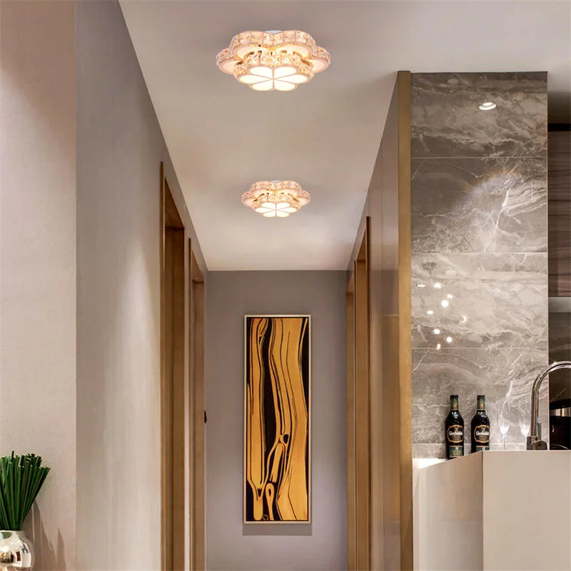 Modern Crystal Ceiling Light