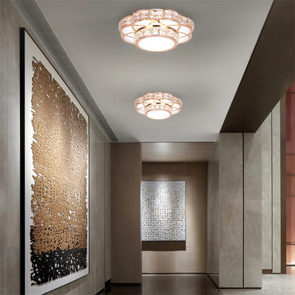 Modern Crystal Ceiling Light