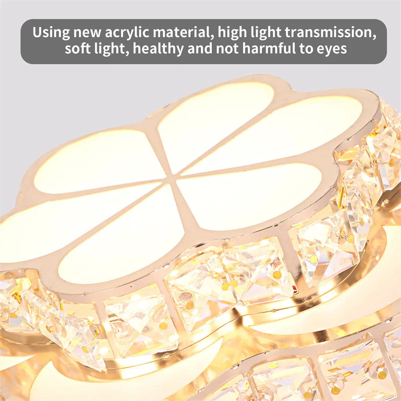 Modern Crystal Ceiling Light