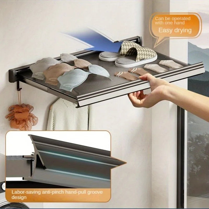 Drying Shelf Window Retractable Drying Clothes And Shoes Rack