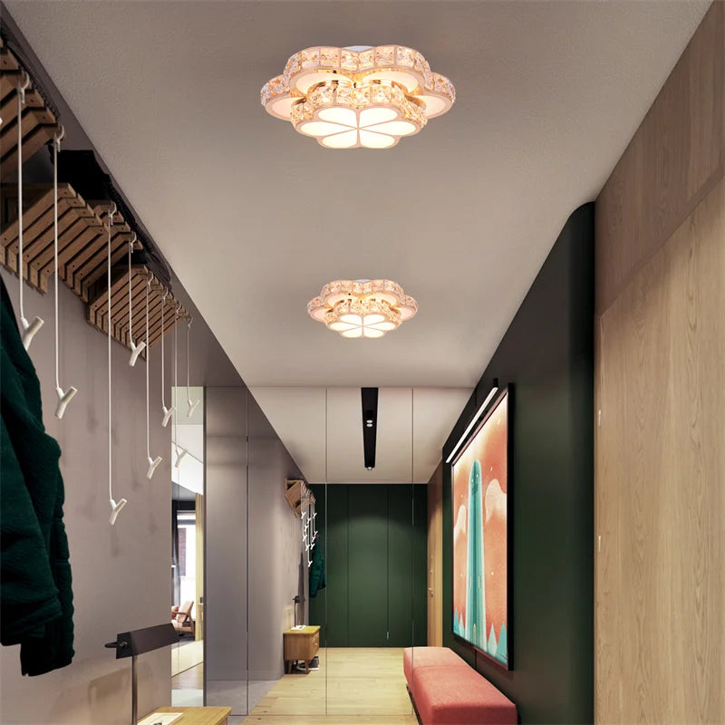 Modern Crystal Ceiling Light